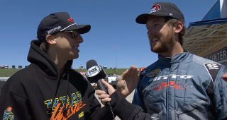 Cleetus McFarland’s interview after blown engine at Kansas Speedway
